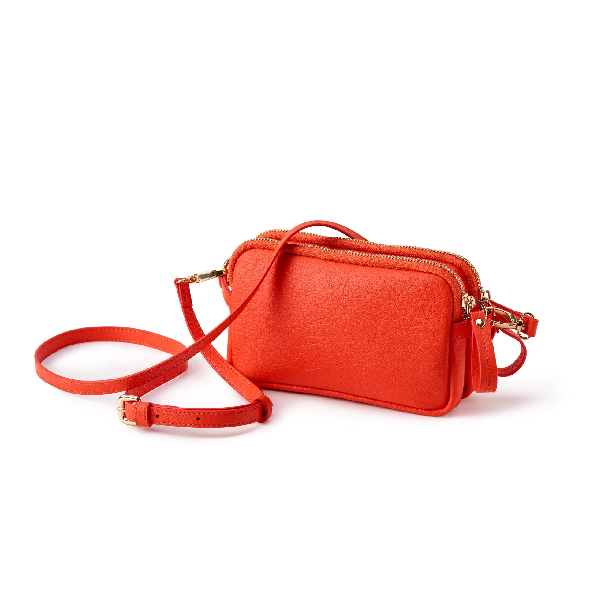 2 zip Flossy cross body