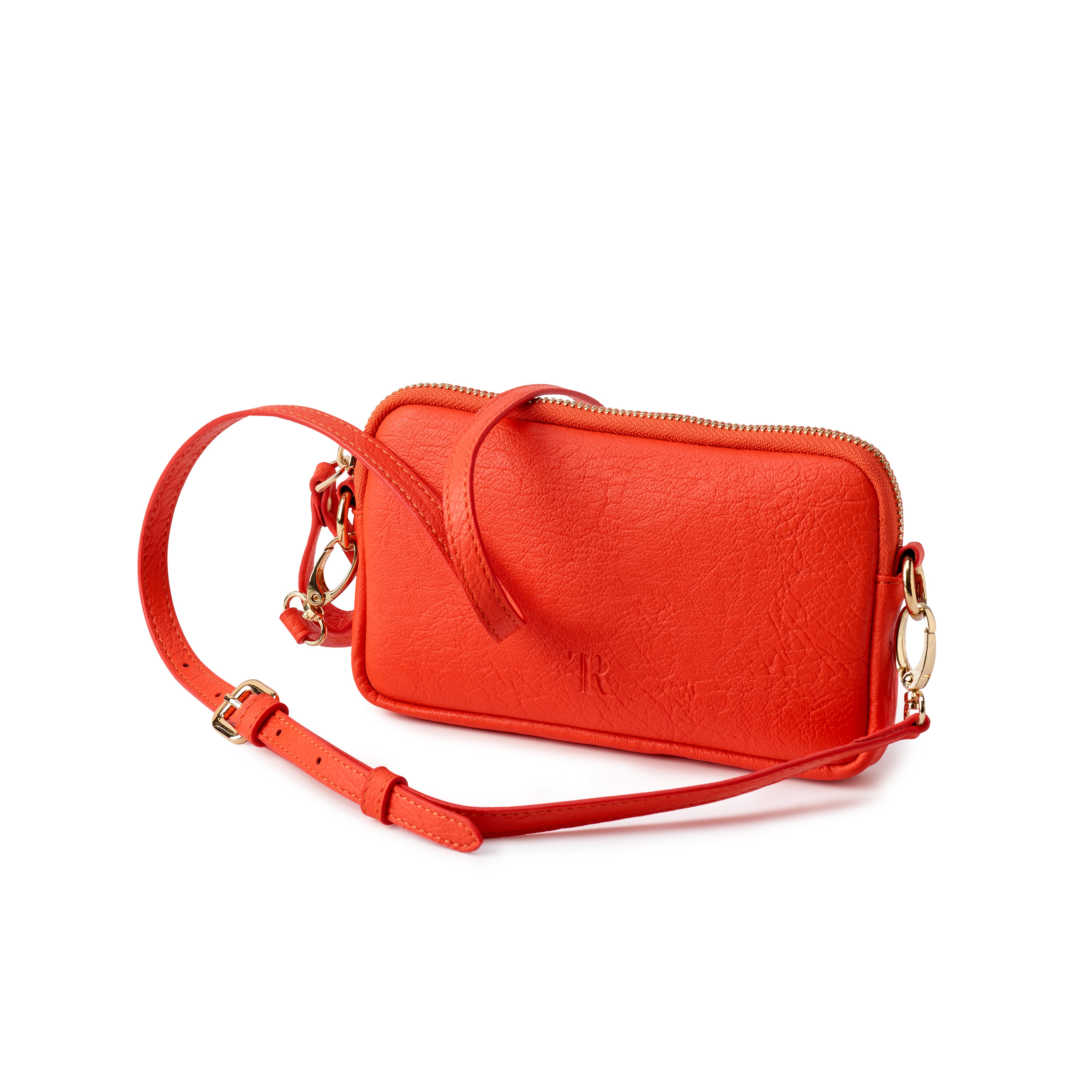 1 zip Flossy cross body bag